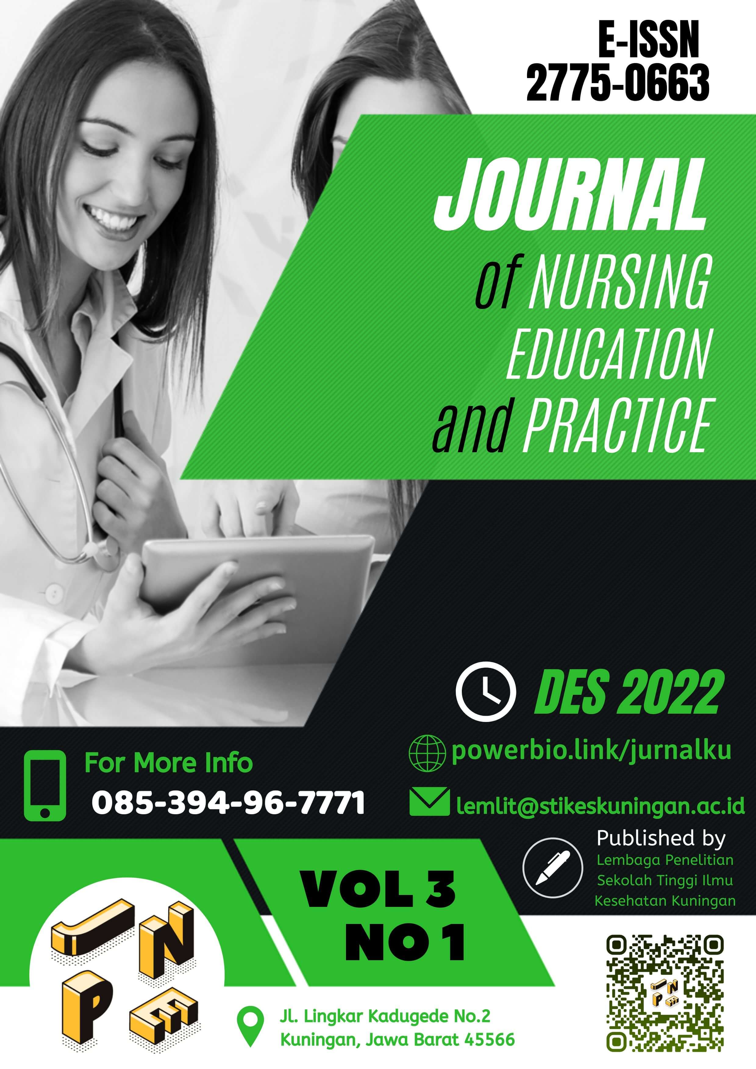 					View Vol. 3 No. 01 (2022): Journal of Nursing Practice and Education
				