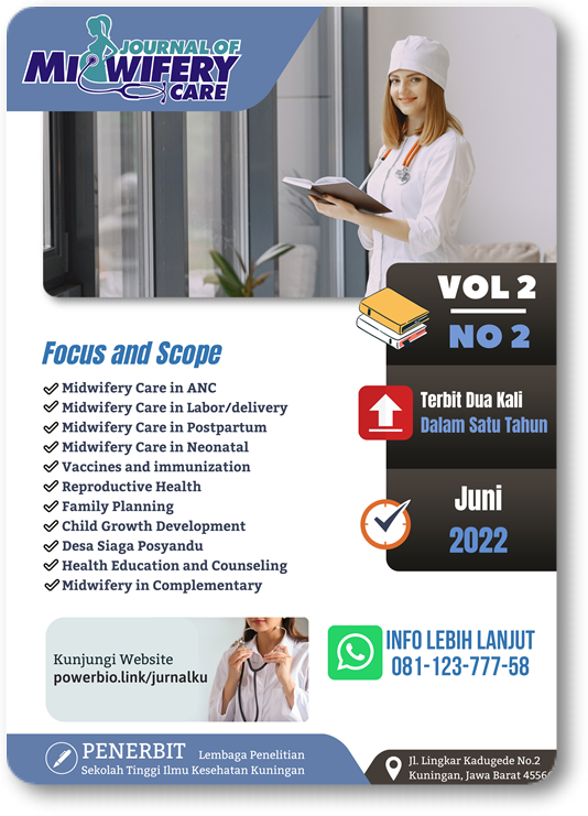 					View Vol. 2 No. 02 (2022): Journal of Midwifery Care
				