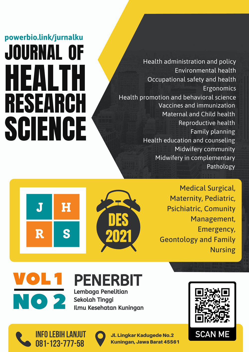 					View Vol. 1 No. 02 (2021): Journal of Health Research Science
				