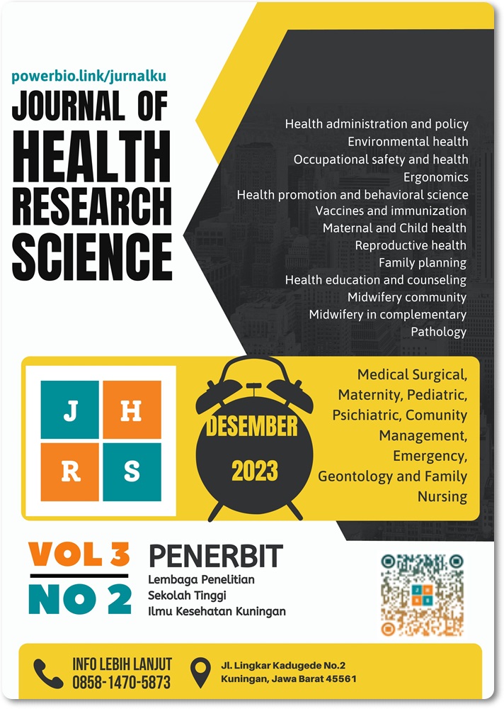 					View Vol. 3 No. 02 (2023): Journal of Health Research Science
				