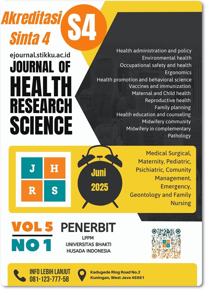 					View Vol. 5 No. 1 (2025): Journal of Health Research Science
				